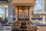 KITCHEN GAS STOVE WITH GRIDDLE ON MAIN LEVEL